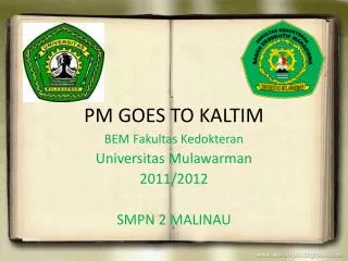 pm goes to kaltim
