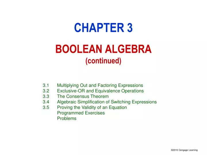 chapter 3 boolean algebra continued