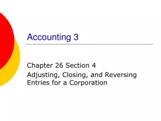 Accounting 3