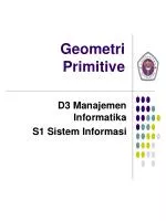 Geometri Primitive - slide 1