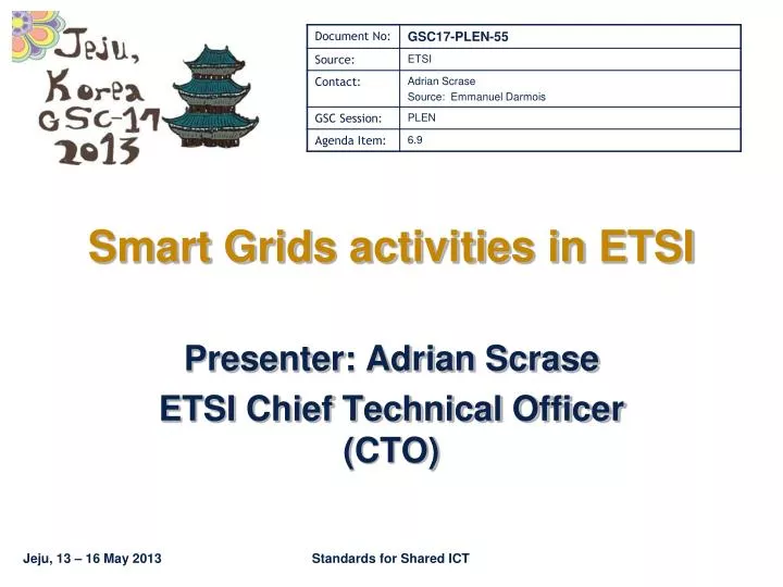 smart grids activities in etsi