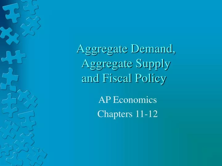 aggregate demand aggregate supply and fiscal policy
