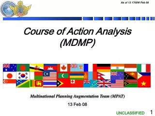 Course of Action Analysis (MDMP)