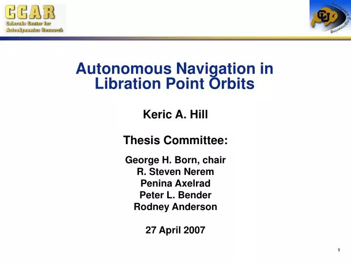 autonomous navigation in libration point orbits