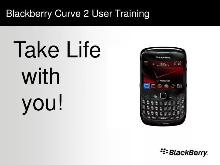 blackberry curve 2 user training