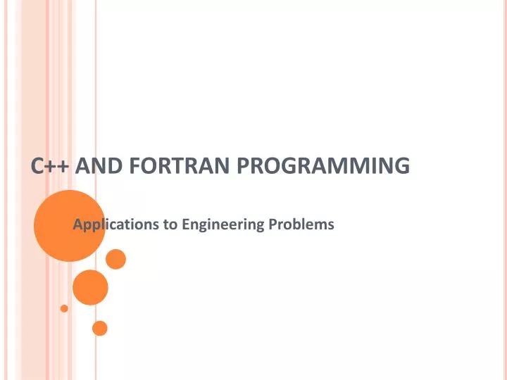 c and fortran programming