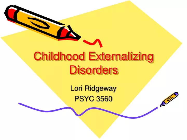childhood externalizing disorders