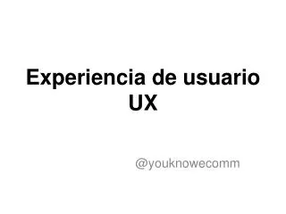 experiencia de usuario ux