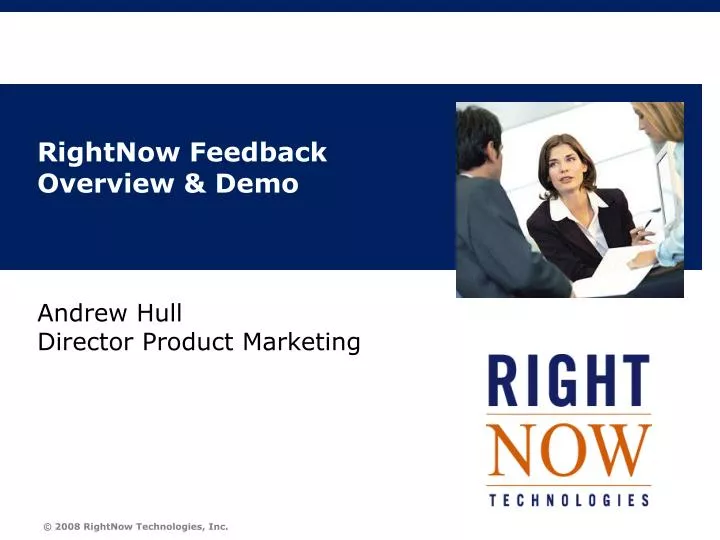 rightnow feedback overview demo