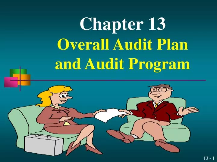 chapter 13 overall audit plan and audit program