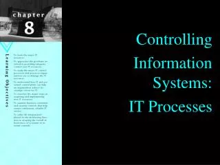 Controlling Information Systems: IT Processes