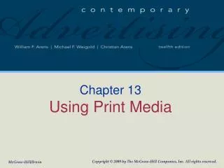 Chapter 13 Using Print Media
