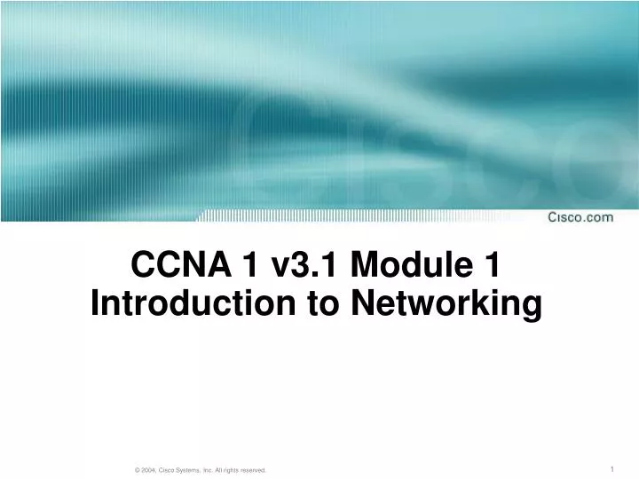 ccna 1 v3 1 module 1 introduction to networking