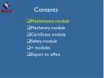 Contents - slide 1