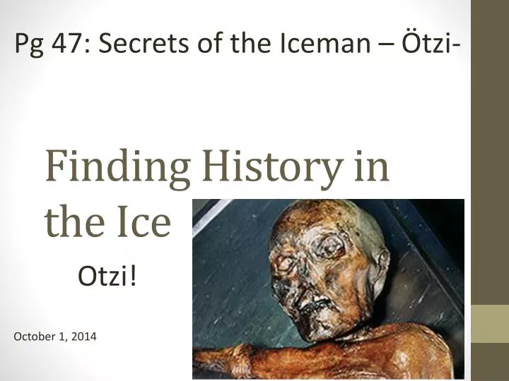 finding history in the ice