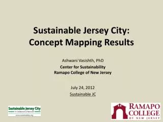 Sustainable Jersey City: Concept Mapping Results