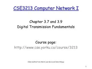 CSE3213 Computer Network I