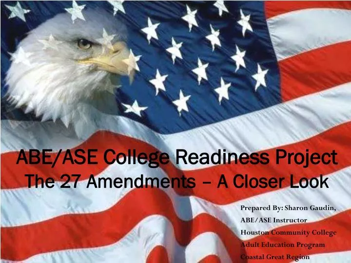 abe ase college readiness project the 27 amendments a closer look
