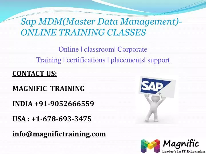 sap mdm master data management online training classes