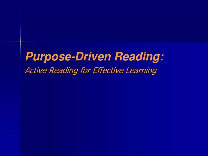 active reading for effective learning