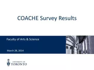 COACHE Survey Results