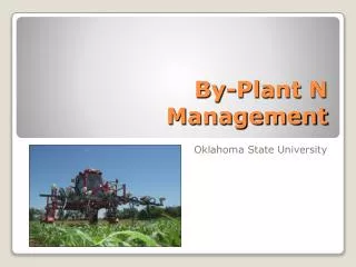 By-Plant N Management
