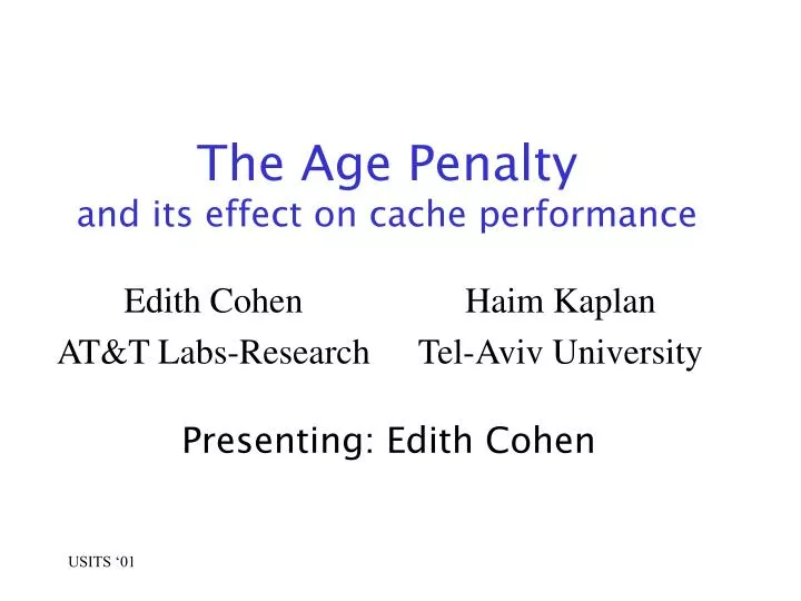 the age penalty and its effect on cache performance