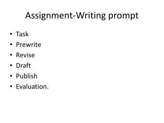 Assignment-Writing prompt