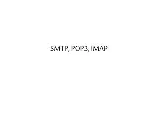 smtp pop3 imap