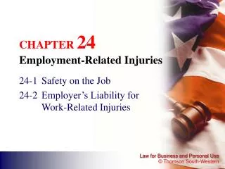 CHAPTER 24 Employment-Related Injuries