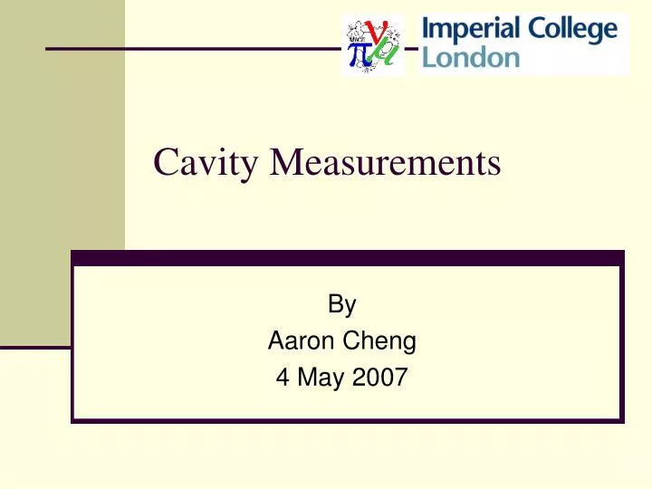 cavity measurements