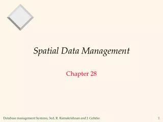 Spatial Data Management