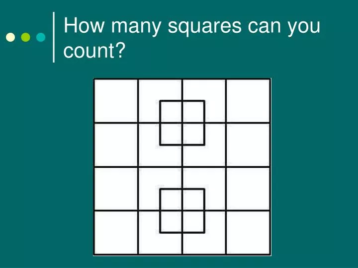 how many squares can you count