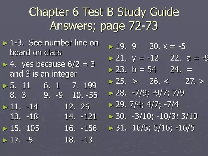 chapter 6 test b study guide answers page 72 73