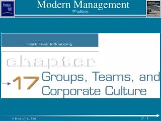 Modern Management 9 th edition