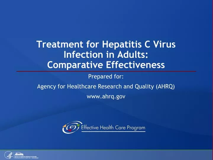 treatment for hepatitis c virus infection in adults comparative effectiveness