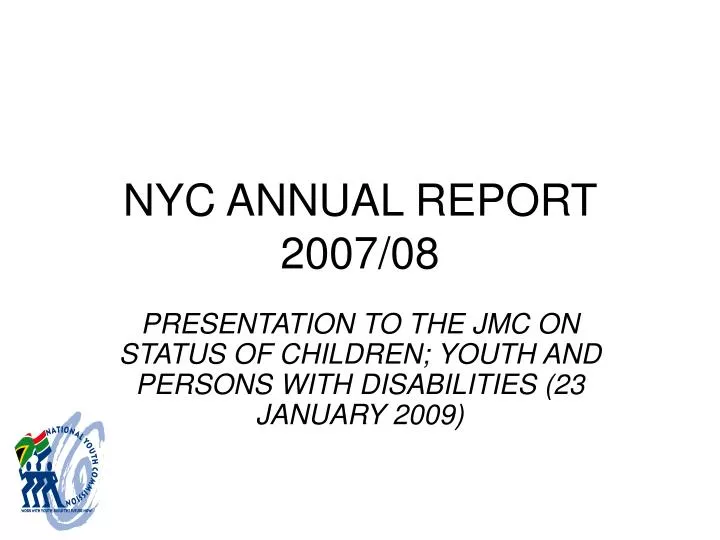 nyc annual report 2007 08