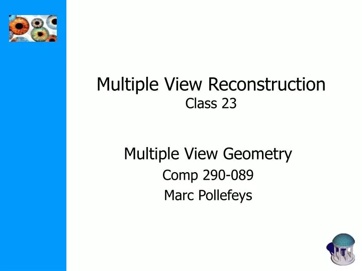 multiple view reconstruction class 23