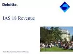 IAS 18 Revenue - slide 1