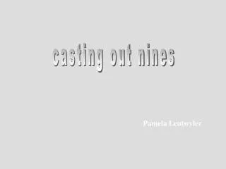 casting out nines