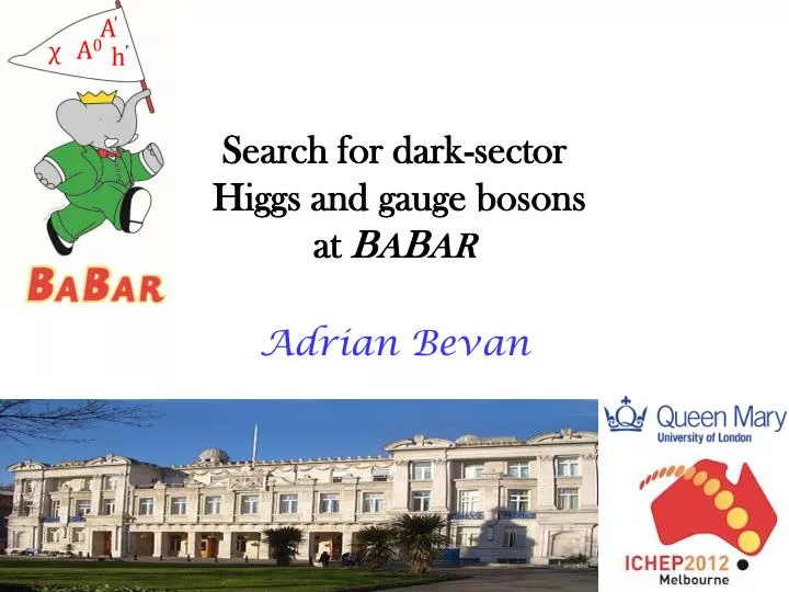 search for dark sector higgs and gauge bosons at b a b ar