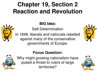 Chapter 19, Section 2 Reaction and Revolution