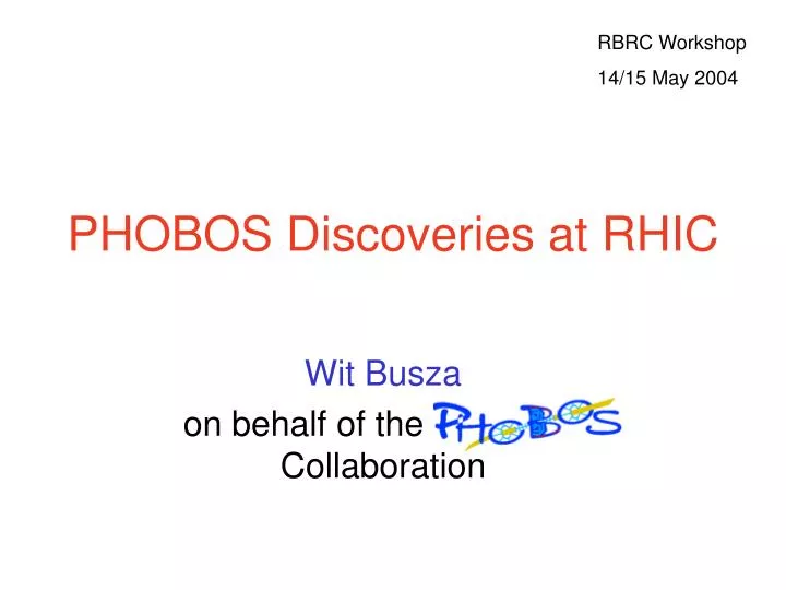 phobos discoveries at rhic