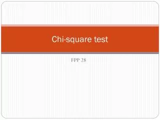Chi-square test