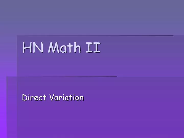hn math ii
