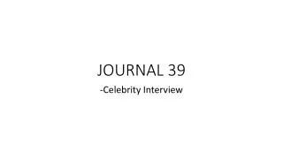 JOURNAL 39