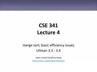 CSE 341 Lecture 4