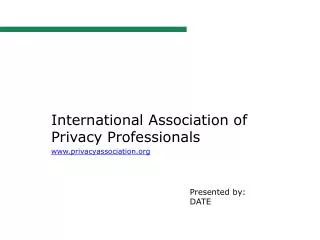 International Association of Privacy Professionals privacyassociation