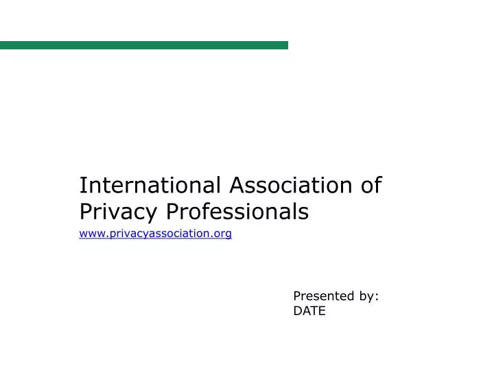 international association of privacy professionals www privacyassociation org