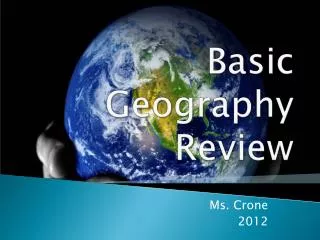 Basic Geography Review